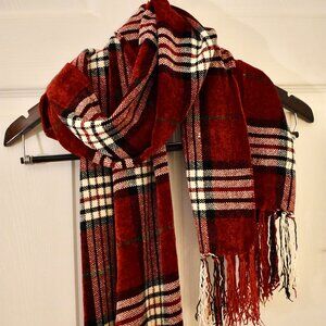 Holiday plaid scarf